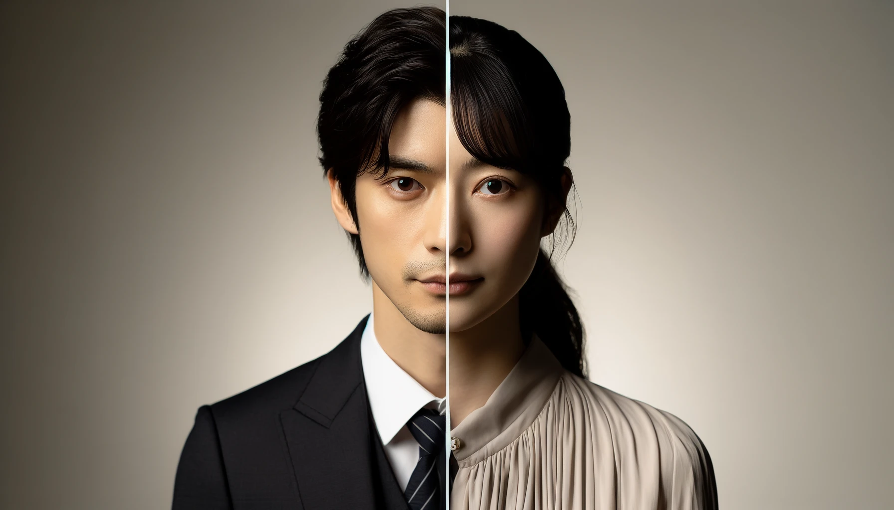 写真撮影を行っている男女